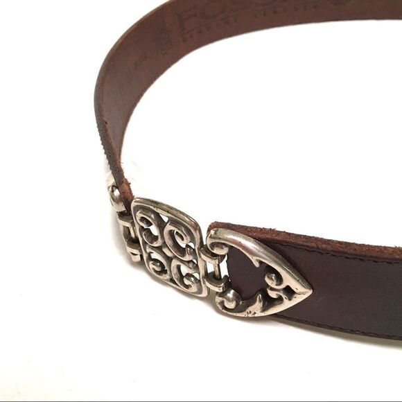 Fossil leather & silver belt L - Picture 5 of 7
